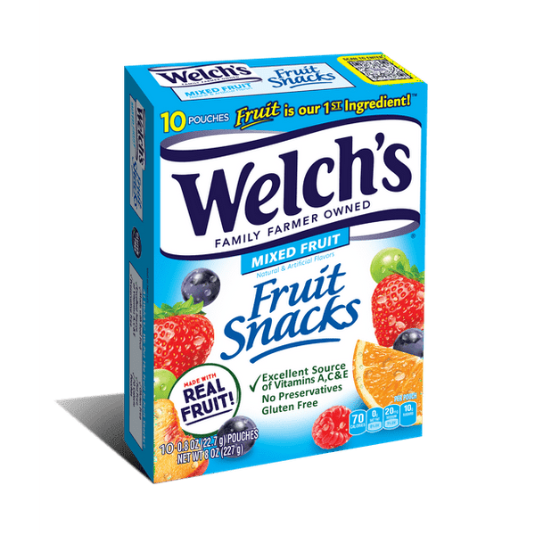 Welch's Fruit Snacks, Mixed Fruits (10ct./0.9oz.)