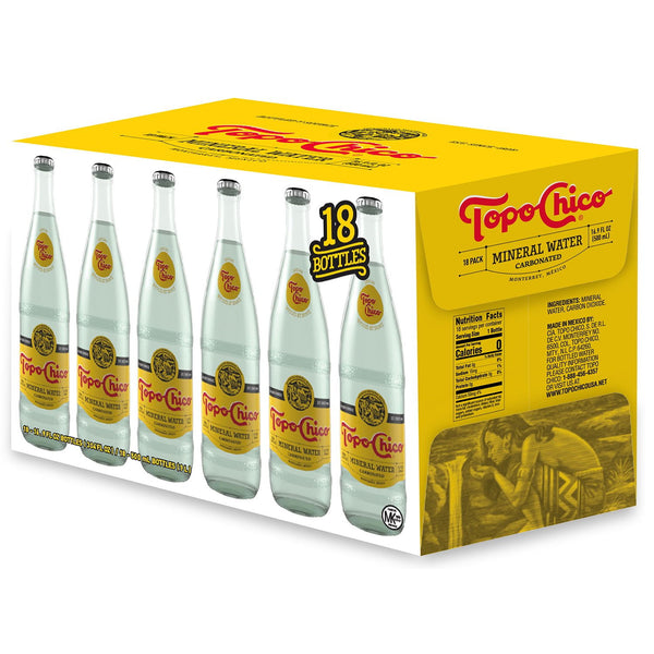 Topo Chico Sparkling Mineral Water, (16.9 fl. oz., 18 pk.)