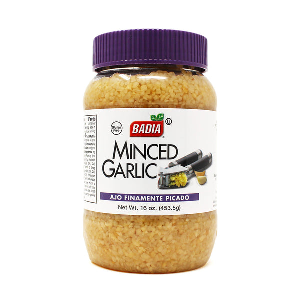 Badia Minced Garlic in Water, (16oz.)
