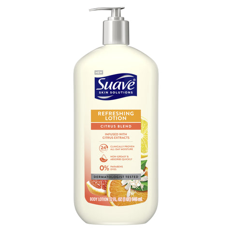Suave Skin Solutions Body Lotion, Refreshing Lotion (32oz.)