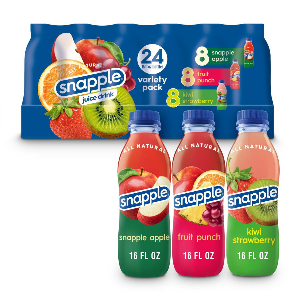 Snapple Juice Drink Variety, (24/16oz)