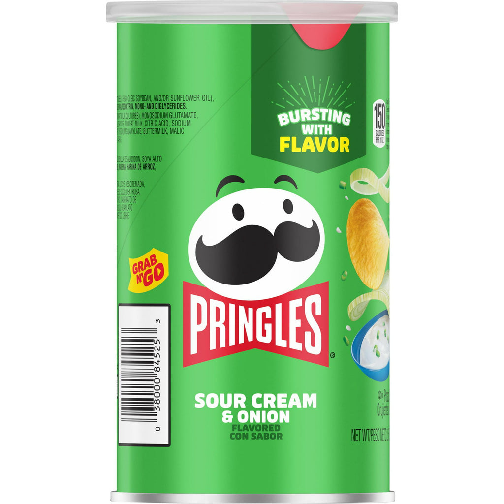 Pringles Potato Crisps, Sour Cream & Onion (2.5oz.)