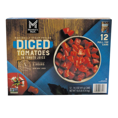 Member's Mark Diced Tomatoes in Tomato Juice, (14.5oz., 12pk.)