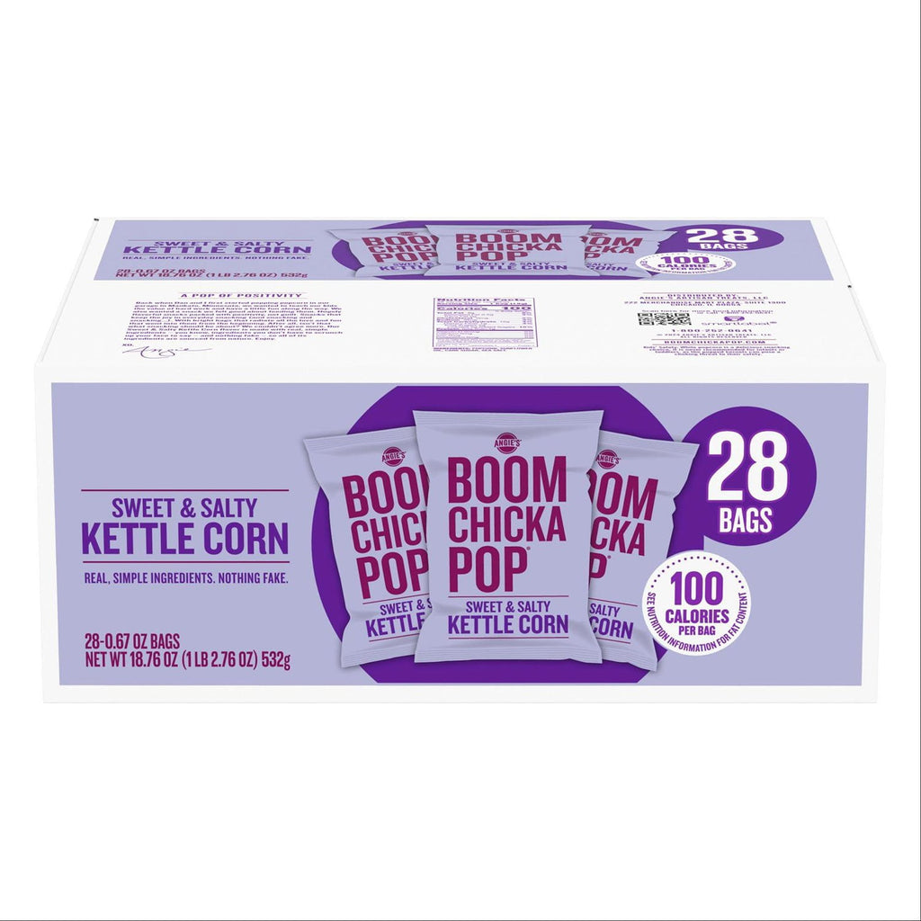 Angie's BOOMCHICKAPOP Sweet & Salty Kettle Corn Popcorn, (28pk.)