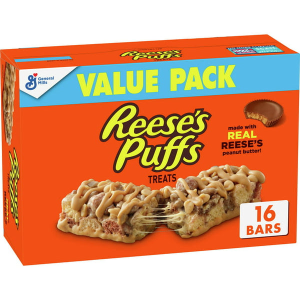 Reese's Puffs Breakfast Cereal Treat Bars, (16ct.)