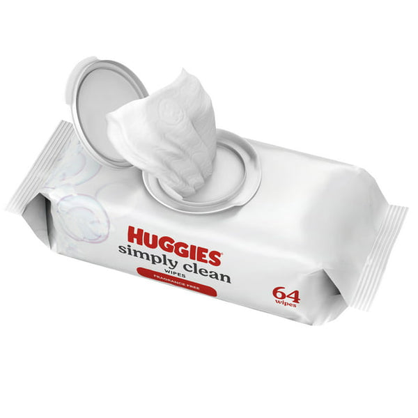 Huggies Simply Clean Baby Wipes, Unscented (64ct.)