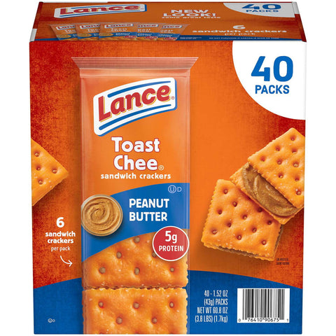 Lance ToastChee Peanut Butter Crackers, (40ct.)