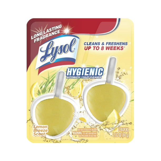 Lysol Automatic Toilet Bowl Cleaner, Lemon Breeze (2-Pack)