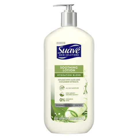 Suave Skin Solutions Body Lotion, Soothing Lotion (32oz.)