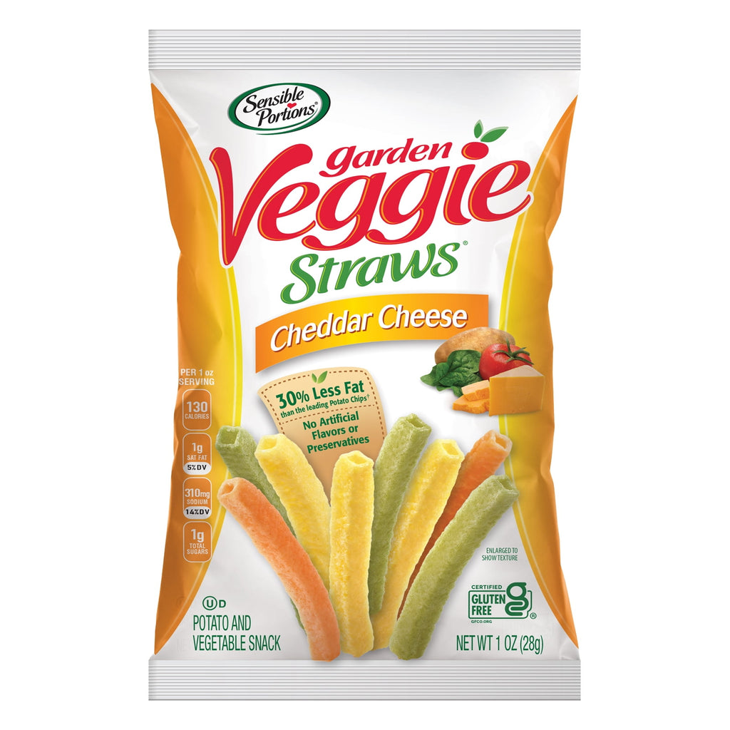 Sensible Portions Garden Veggie Straw, Cheddar Cheese (1oz.)