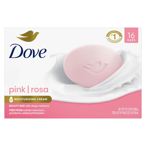 Dove Beauty Bar, Pink (4 oz., 16 bars)
