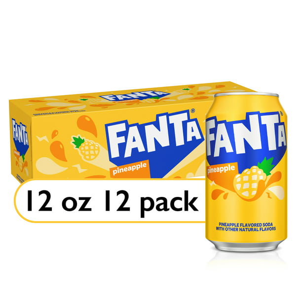 Fanta Fruit Soda Pop, Pineapple (12fl.oz.)