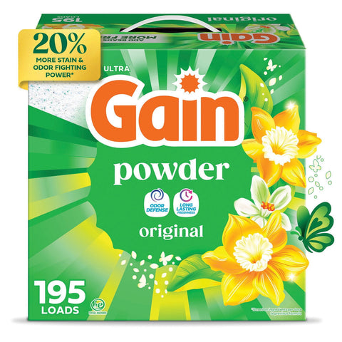 Gain Ultra Powder Laundry Detergent  Original (180oz 195 loads)