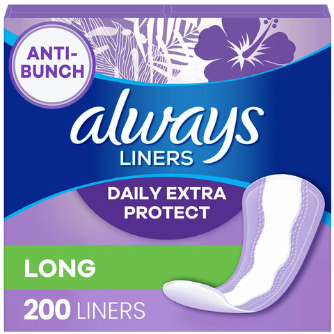 Always Anti-Bunch Xtra Protection Daily Liners, Long (50ct.)