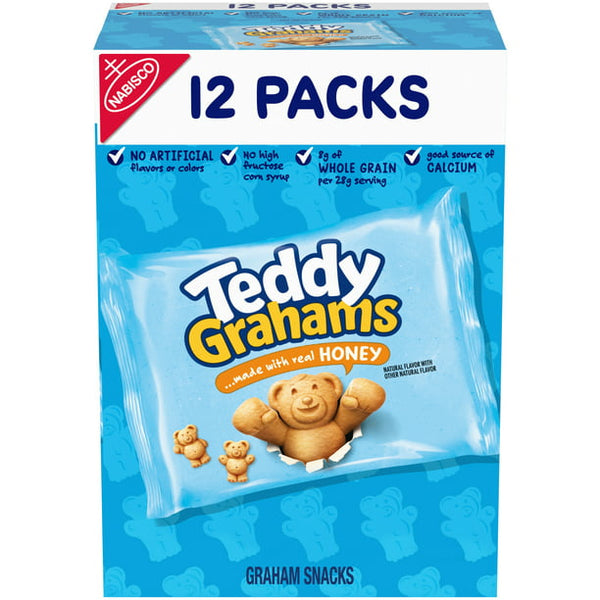 Nabisco Teddy Grahams Honey Graham Snacks, (12ct.)