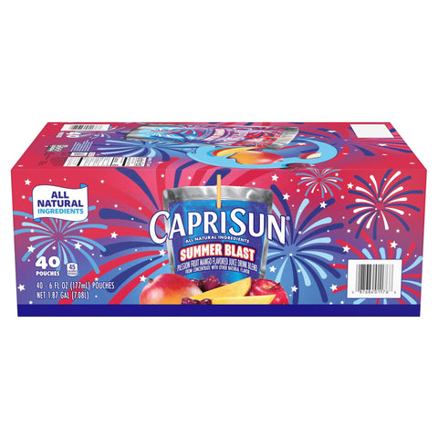 Caprisun Passion Fruit Mango Juice, Summer Blast(40/6oz.)