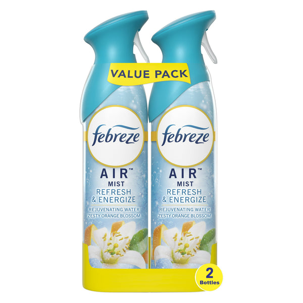 Febreze AIR Mist Air Freshener Refresh & Energize, Zesty Orange Blossom (2ct., 8.8oz)