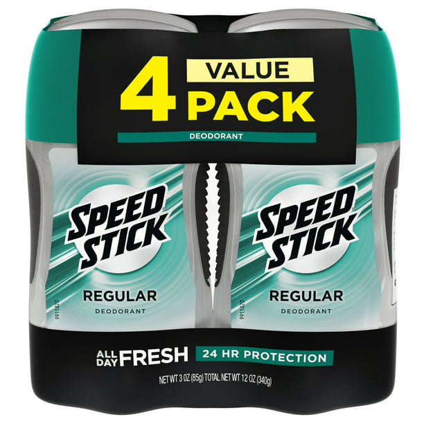 Speed Stick Regular Deodorant, (4pk./3oz.)