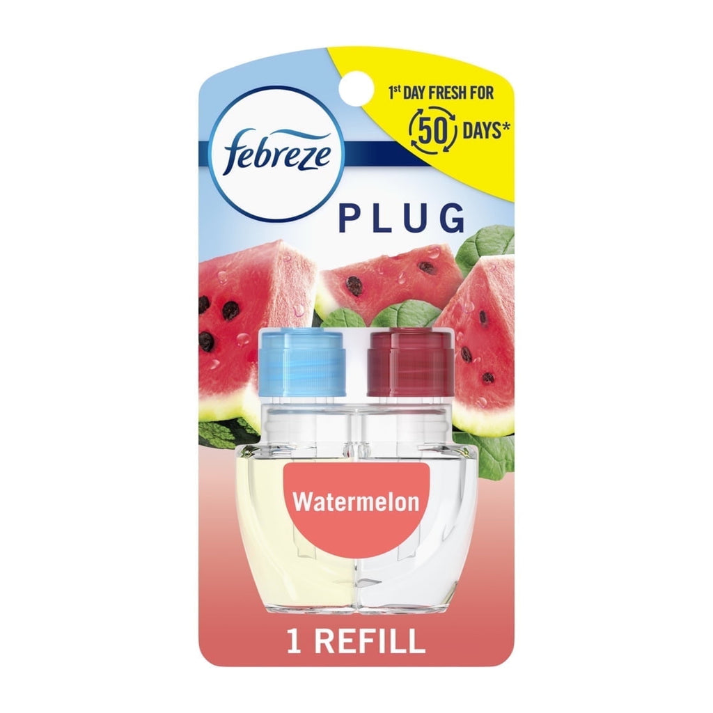 Febreze Plug In Air Freshener Scented Oil Refill, Sweet Watermelon Vine (1ct.)