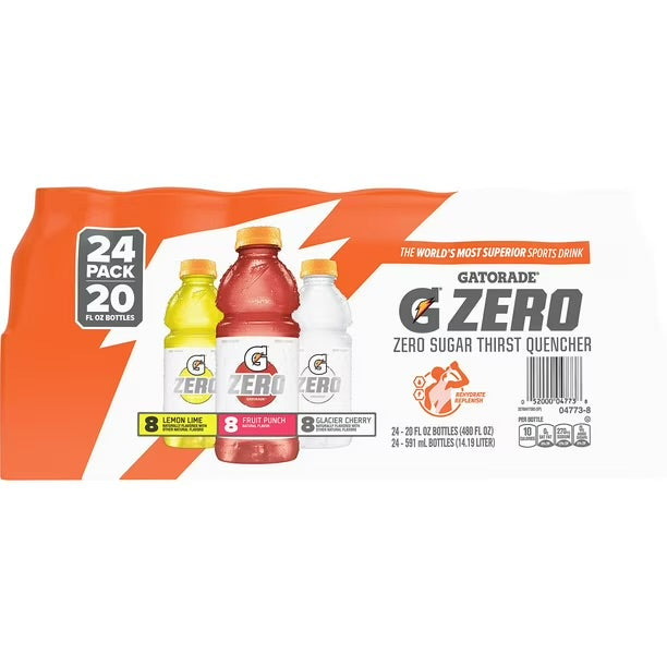 Gatorade Zero Variety Pack,  (24/20oz.)