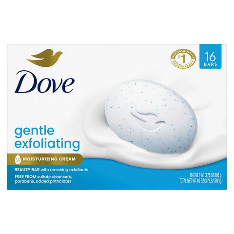 Dove Beauty Bar, Gentle Exfoliating (4oz., 16 ct.)
