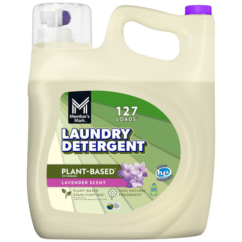 Member's Mark Plant Based Liquid Laundry Detergent, Lavender Scent  (196 fl. oz., 127 loads)