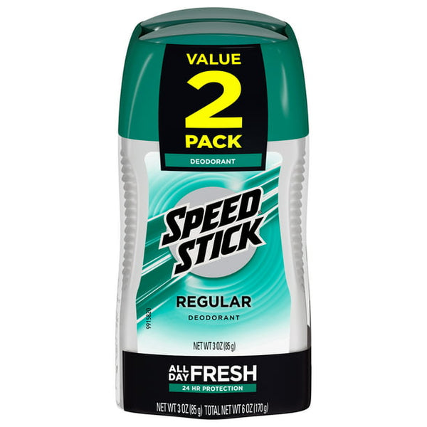 Speed Stick Regular Deodorant, (2pk./3oz.)