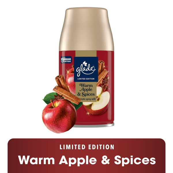 Glade Automatic Spray Refill, Warm Apple & Spices (6.2oz.) Limited Edition
