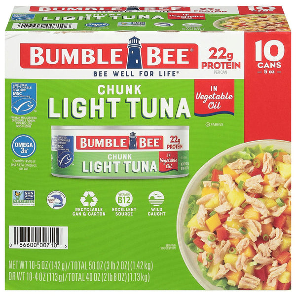 Bumble Bee Chunk Light Tuna in Oil (10ct., 5oz)