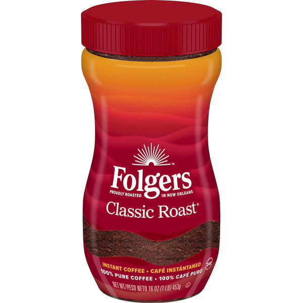 Folgers Classic Roast Instant Coffee Crystals (16 oz.)