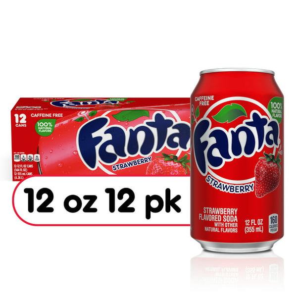 Fanta Fruit Soda Pop, Strawberry (12fl.oz.)