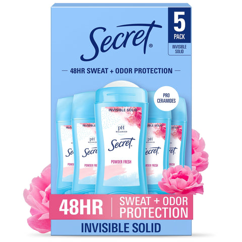 Secret Invisible Solid Deodorant, Powder Fresh (2.6oz.)