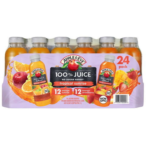 Apple & Eve 100% Juice, Tropical sunrise, (24 pk./10oz.)