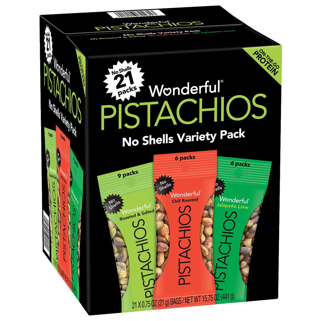 Wonderful Pistachios Variety Pack (0.75 oz., 21 pk.)
