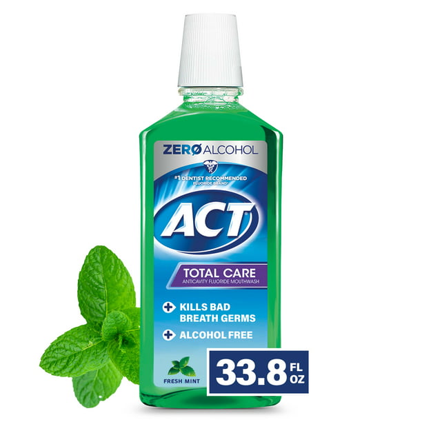 ACT Total Care Anticavity Mouthwash, Fresh Mint (33.8oz.)