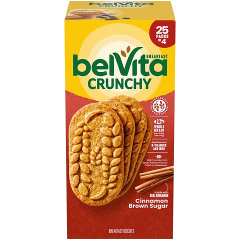 belVita Cinnamon Brown Sugar Breakfast Biscuits, (25ct.)