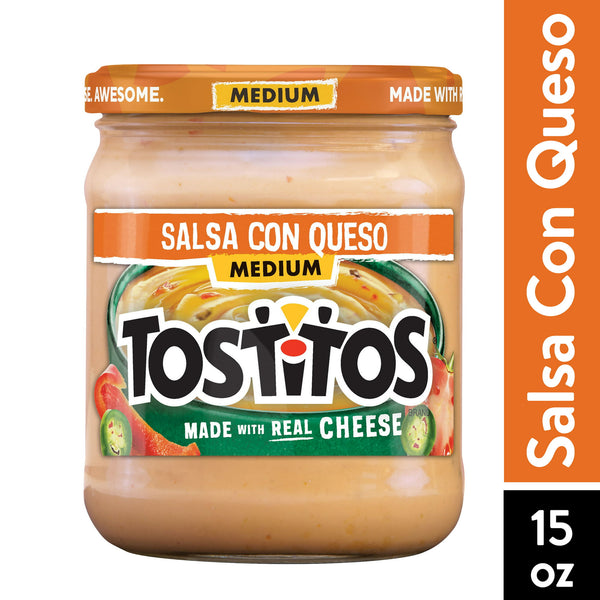 Tostitos Salsa, Medium Salsa con Queso, (15.5 oz.)