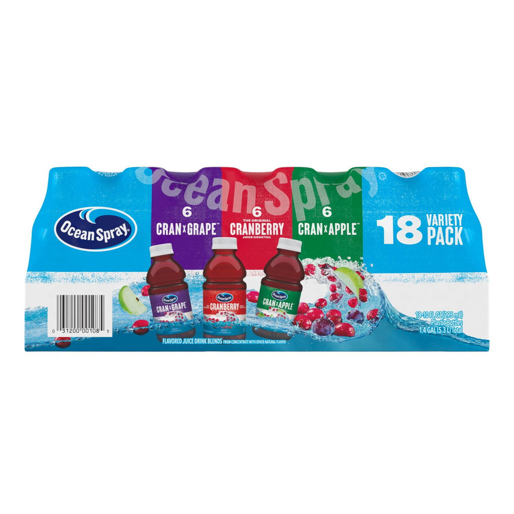 Ocean Spray Juice Beverage Variety Pack, (18/10oz.)