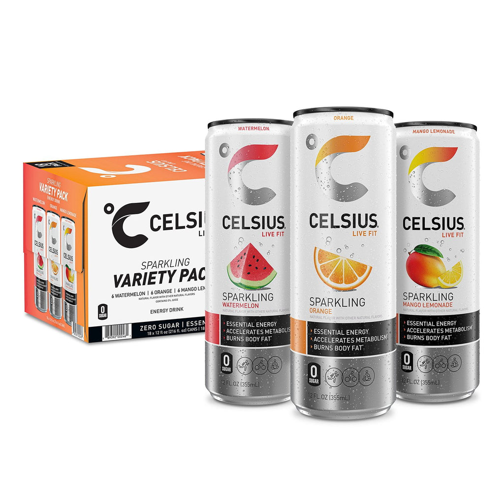 Celsius Essential Energy Sparkling Variety Pk., (18ct.)