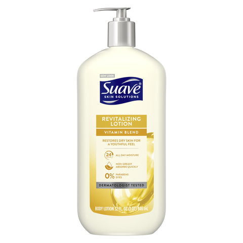 Suave Skin Solutions Body Lotion, Revitalizing Lotion (32oz.)