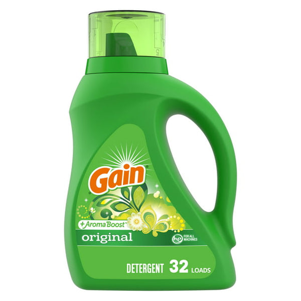 Gain +Aroma Boost Liquid Laundry Detergent, Original (46fl.oz., 32 loads)