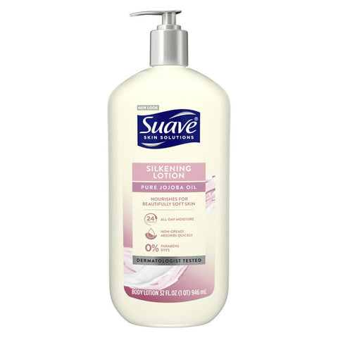 Suave Skin Solutions Body Lotion, Silkening Lotion (32oz.)