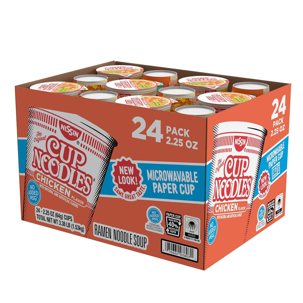 Nissin Cup Noodles, Chicken Flavor (24ct. 2.25oz.)