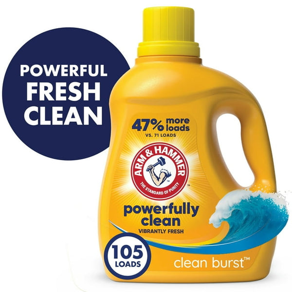 Arm & Hammer Liquid Laundry Detergent, Clean Burst (105fl.oz.)