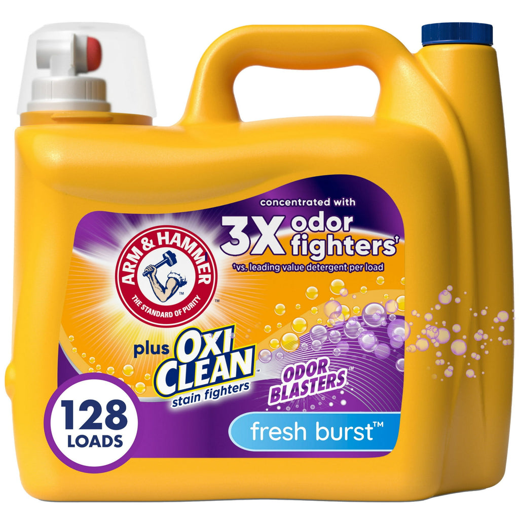 Arm & Hammer Liquid Laundry Detergent Plus OxiClean, Fresh Burst (128lds.)