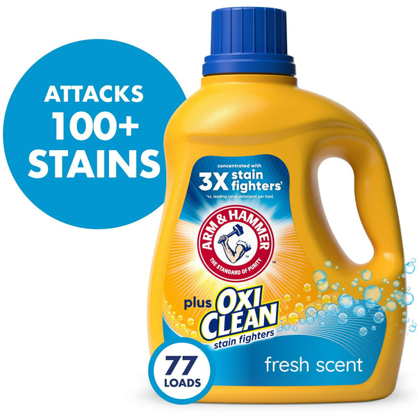 Arm & Hammer Liquid Laundry Detergent Plus OxiClean, Fresh Scent (100.5fl.oz.)