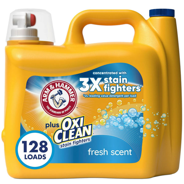 Arm & Hammer Liquid Laundry Detergent Plus OxiClean, Fresh Scent (128lds.)