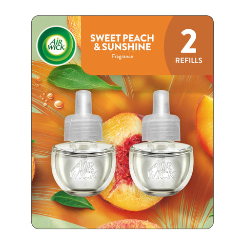 Air Wick Scented Oil Refills, Sweet Peach & Sunshine, (2ct., 0.67oz)