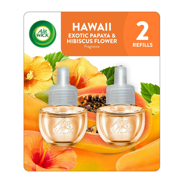 Air Wick Scented Oil Refills, Hawaii Exotic Papaya and Hibiscus Flower, (2ct., 0.67oz)