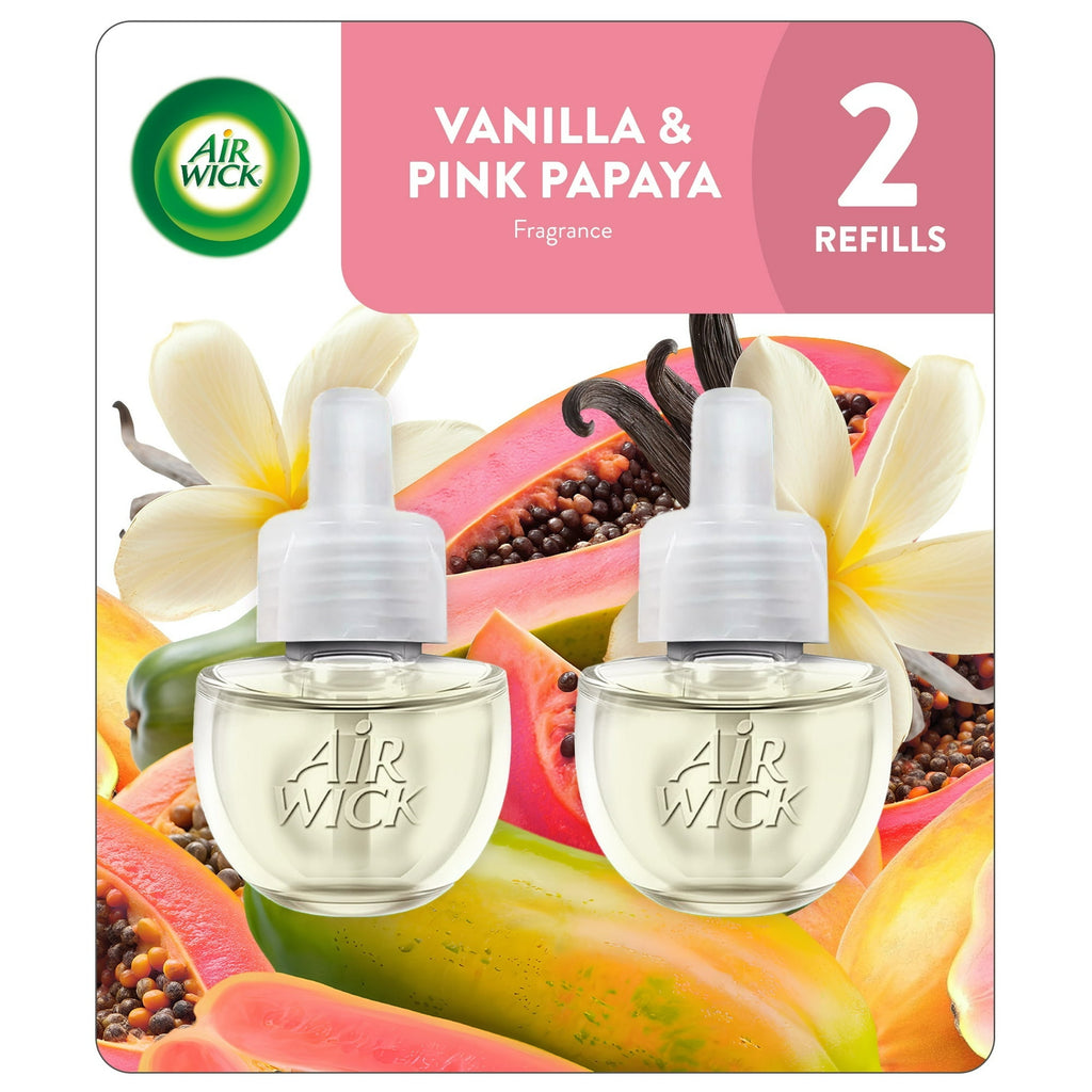 Air Wick Scented Oil Refills, Vanilla & Pink Papaya, (2ct., 0.67oz)